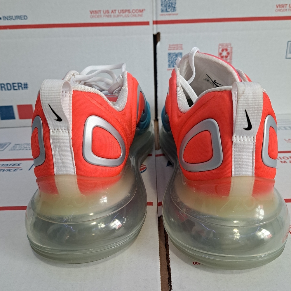 Nike Women's Air Max 720 'PINK SEA' AR9293-600 Lava Glow/Blue Fury Size 13.0 - Picture 4 of 6